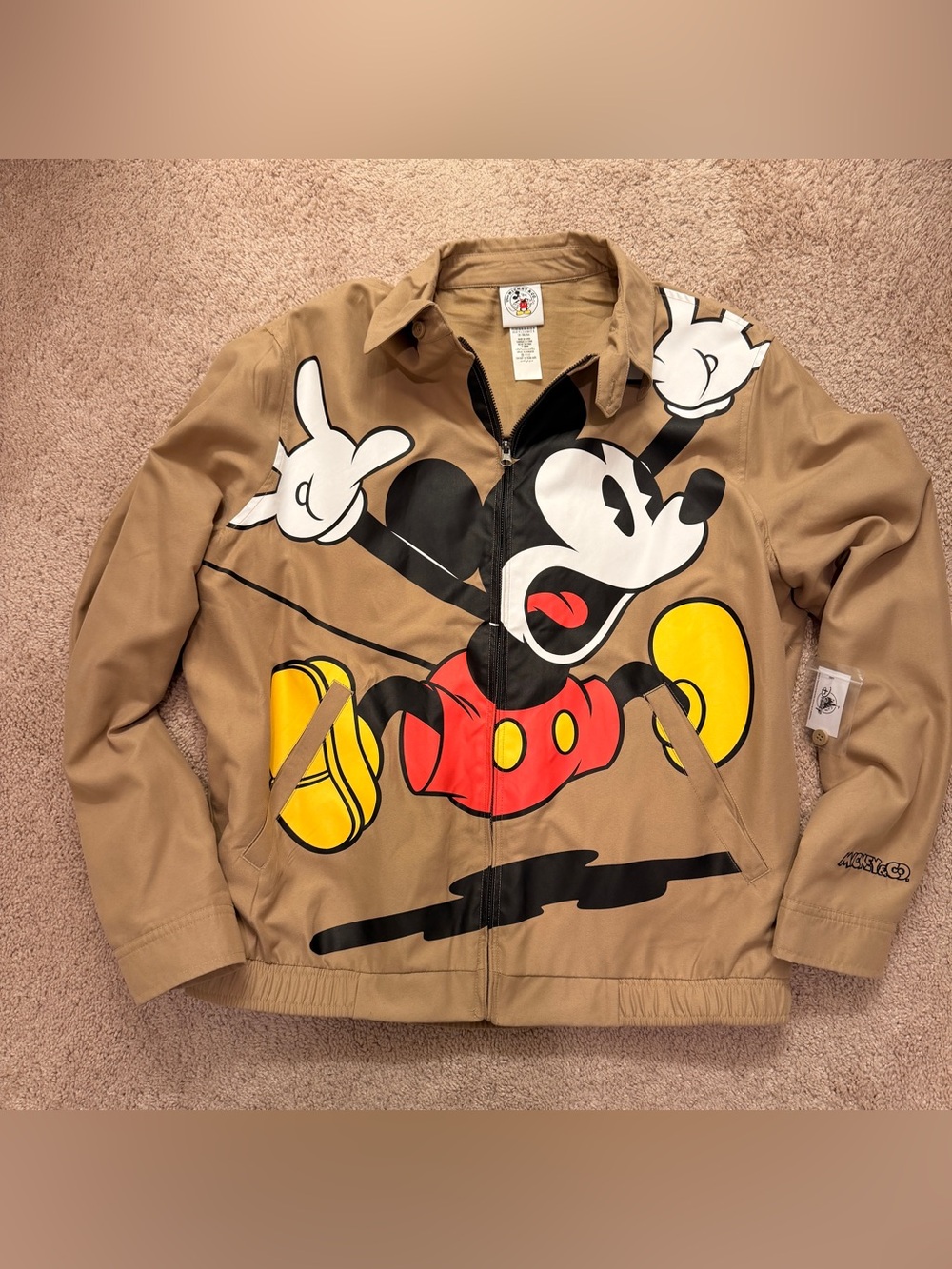 NWT Disney Parks Mickey & Co. Graphic Harrington Jacket
